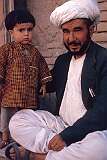 Children are valued above anything else, like anywhere in the world. A father with his little daughter.