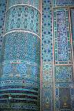 The Masjid-e-Jami (Friday Mosque), one of the finest Islamic buildings in the world, is a dazzling work of art. Its walls are covered in ceramic mosaic tiles with geometric motifs and verses from the Holy Qur'an.