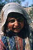 A young girl of the Kuchi people, one of the nomadic peoples of Afghanistan.