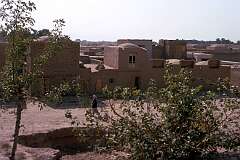 Traditional mudbrick houses just outside the city of Herat.
