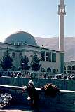 The main mosque in Kabul is the Pul-i-Khisti mosque, here seen from a bridge over the Kabul river.