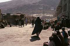 A street in the old city in Kabul.