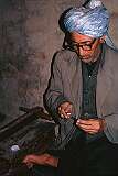 Repairing jewellery in one of the many tiny workshops in Kabul.