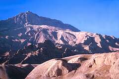 Mountain scenery  on the road to Samangan, southeast of Mazar-e-Sharif, in the north of the country.