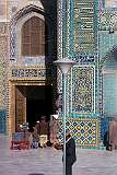 The entrance to the magnificent shrine dedicated to Ali, the son-in-law and cousin of the Prophet Muhammad and Fourth Caliph of Islam. Only Muslims are allowed to enter.