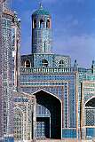 The glorious Tomb of Ali is completely covered with azure tiles and a wonderful example of Islamic architecture. It is a place of pilgrimage, especially during Naw Ruz.