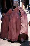Many women still wear the all-enveloping “burqa”, a garment with only a loosely woven grid to look through. During the fanatical “Taliban” regime this was compulsory and since they took over again, women have no rights.