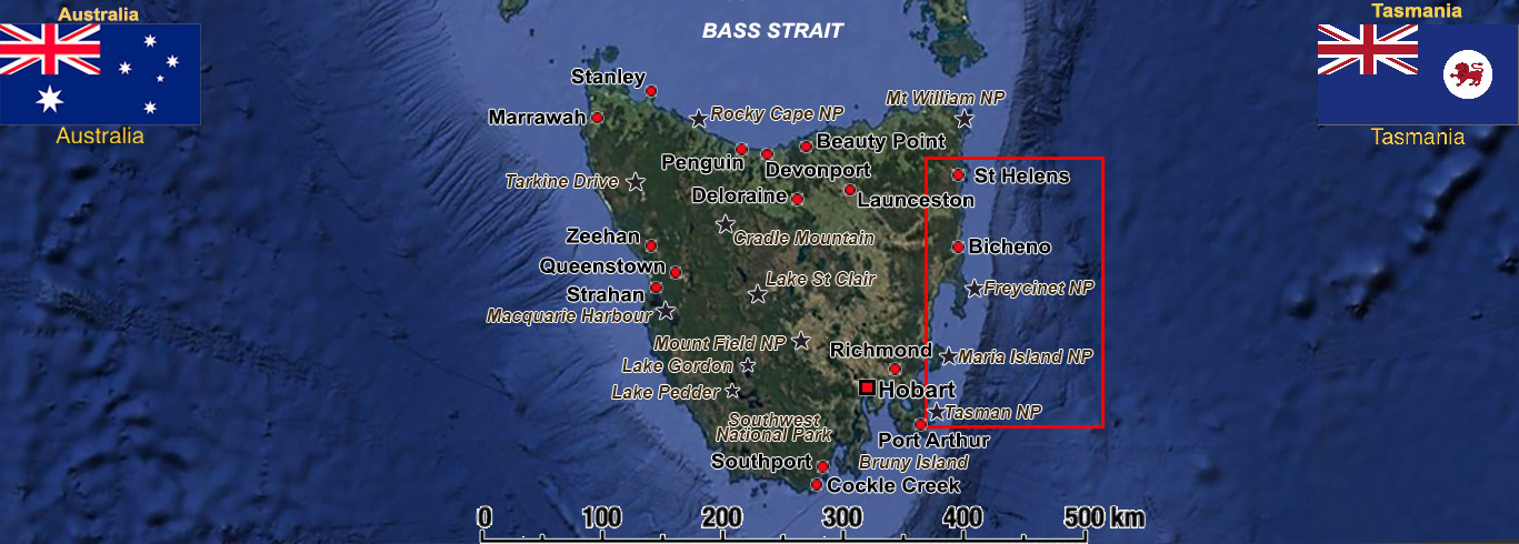 The East Coast of Tasmania