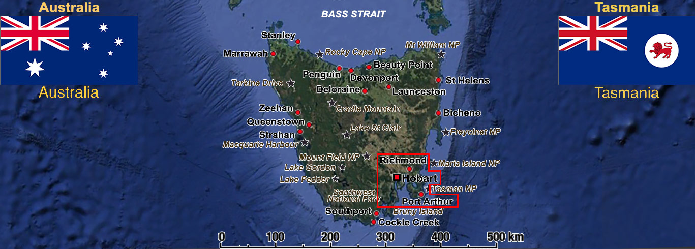 Hobart to Pt Arthur