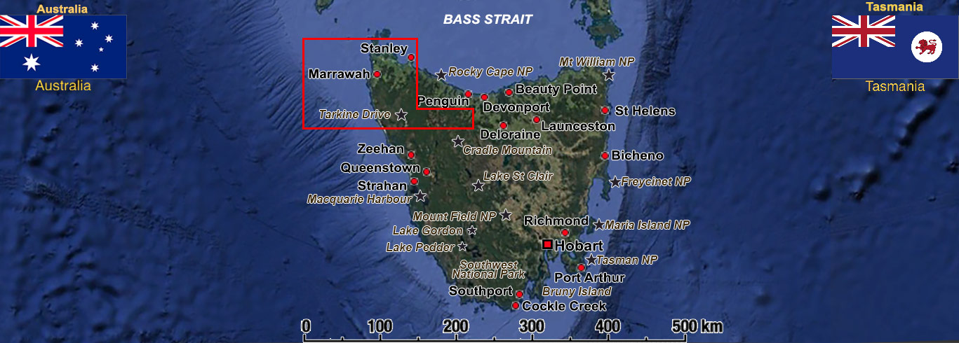 The Northwest of Tasmania: Stanley and the Tarkine