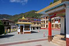 The GRL Monastic School in the Upper Gompa of the Gontse Gaden Rabgyel Ling (GRL) Monastery.