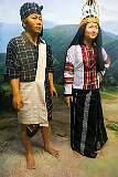 Display of Mizo people, living in the state of Mizoram; in Itanagar State Museum.