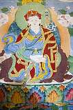 A painting depicting Guru Jungre (Padmasambhava), by the Buddhist Monpa people; in Itanagar's State Museum.