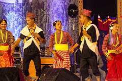 The Gorkha Cultural Group performing Dhabo le Phulio, a Nepali Group dance.