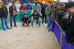 “Lei”, one of the traditional games played at the Tawang Festival showground.