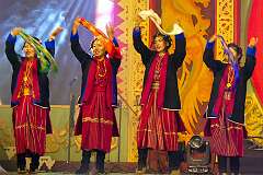 The Ketshenga Cultural Troupe performs "Om mane pame hung", a Monpa Group Dance.