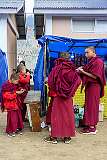 Young monks from Tawang Gompa at the showgrounds of the Festival of Tawang.