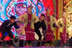 A Monpa Group Dance on the stage at the festival.