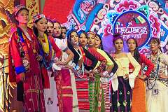The Ethnic Dress Show, showcasing the costumes of the various peoples of Arunachal Pradesh, by Arunachal Round.
