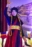 Monpa dress, at the Ethnic Dress Show, showcasing the costumes of the various peoples of Arunachal Pradesh, by Arunachal Round.