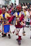 The Carnival Parade, with many colourful dancers, on the last day of the Tawang Festival.