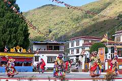 A spiritual dance at the Drub-chod-Chen-Mo Cum Bomdila Torgya.