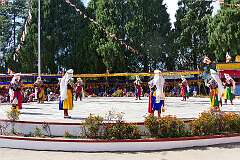 A spiritual dance at the Drub-chod-Chen-Mo Cum Bomdila Torgya.