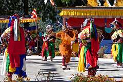 A spiritual dance at the Drub-chod-Chen-Mo Cum Bomdila Torgya.