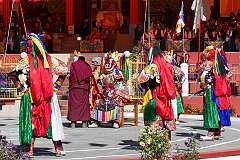 A spiritual dance at the Drub-chod-Chen-Mo Cum Bomdila Torgya.