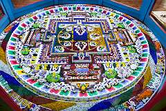 Yamantaka Mandala in the Upper Gompa of the Gontse Gaden Rabgyel Ling (GRL) Monastery in Bomdila.