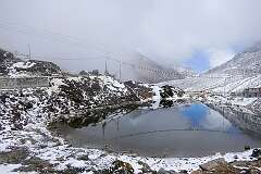 Sela Lake on the Sela Pass, below the Welcome Gatel, heading to Tawang.