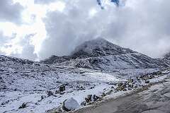 Mountain view 2 kilometres below the Sela Pass, going north to Tawang.
