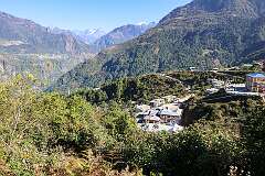 The view to Jang village at 2,700 metres altitude, a 40 kilometres' drive east of Tawang.