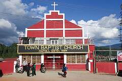 The Town Baptist Church, established in 1984, in Hapoli.