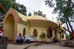 The Bhubaneswari temple on top of Nilachal Hill, near the Maa Kamakhya Temple.