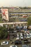 View to Guwahati Railway station from Hotel City Palace in Paltan Bazar.