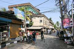 Gandhibasti market, on Gandhi Basti Road, in Guwahati.