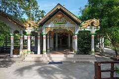 In the Sri Sri Auniati Satra, a significant Vaishnavite monastery; Vaishnavism is one of the major forms of modern Hinduism, characterised by devotion to the god Vishnu and his incarnations.