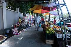 A street market along Assam Trunk Road in Jorhat.