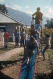 Tibetan children playing in their school gtounds.