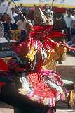 A fast swirling dance in the Lhamo (Tibetan Opera) performance.