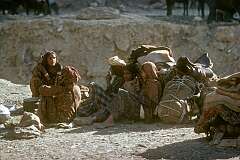 A nomad family between Jammu and Banihal.