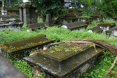The Dutch cemetery in Fort Kochi. It was consecrated in 1724 and is believed to be the oldest Dutch cemetery in India. There are 104 tombs in the cemetery.