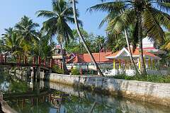 The Kalluvila Sreekrishna Temple on Munroe Island.