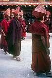 A spiritual dance in a ceremony in the inner courtyard of Hemis Gompa.