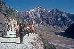 On the Zoji La Pass, at elevation 3,528 metres, between Srinagar and Leh in Ladakh.