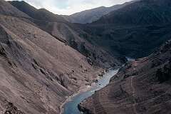 The Indus river, along the road to the west of Leh.
