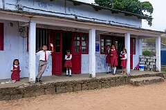 The Larsing Khongwir Memorial Presbyterian LP School, in Mawsmai Nongthymmai.