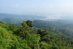 View into Bangladesh, from a viewpoint at Ringur, 11 kilometres by road south of Cherrapunji or Sohra.