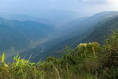 View to the Hills of the Dancing Clouds at Nongrim, Sohra, just north of Cherrapunji.